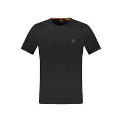Hugo Boss Black Cotton Men T-Shirt