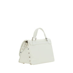 Zanellato White Calf Leather Bos Taurus Shoulder Bag
