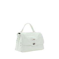 Zanellato White Calf Leather Bos Taurus Shoulder Bag