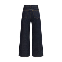 Khaite Blue Cotton Straight-Leg Jeans