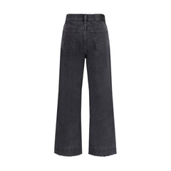 Chloé Black Cotton High-Waisted Jean