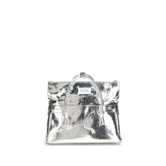 Margiela Silver Calf Leather Bos Taurus Handbag
