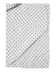 Dolce & Gabbana White Polka Dot Polyester Shawl Scarf