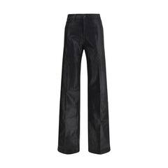 L'Agence Black Cotton Casual Pants