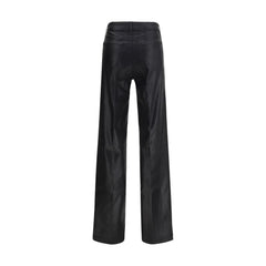 L'Agence Black Cotton Casual Pants