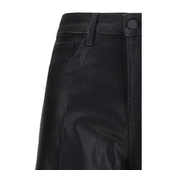 L'Agence Black Cotton Casual Pants