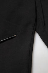 Dolce & Gabbana Black Cotton Mid Waist Jogger Trousers Pants