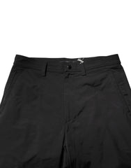 Valentino Black Mid Waist Men Tapered Dress Trouser Pants