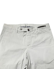 PT01 Light Gray Mid Waist Men Straight Chino Trouser Pants