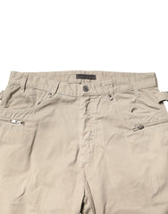 Daniele Alessandrini Beige Cotton Mid Waist Straight Men Denim Jeans