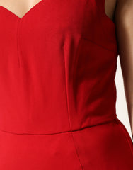 Dolce & Gabbana Red Viscose Sheath Mermaid Long Gown Dress