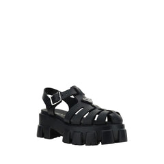 Prada Black Acetate Platform Sandals