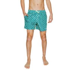 Nike Green Polyester Swim Shorts