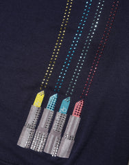 Roccobarocco Blue Viscose Embellished Off Shoulder Mini Dress