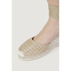 Espadrilles Gray Cotton High Heel Pumps