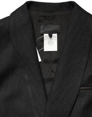 Exte Black Double Breasted Pants Blazer Jacket 2 Piece Suit
