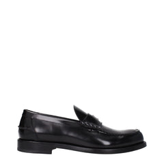 Givenchy Black Leather Slip-On Loafers