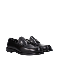 Givenchy Black Leather Slip-On Loafers