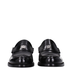 Givenchy Black Leather Slip-On Loafers