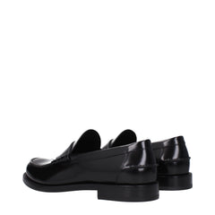 Givenchy Black Leather Slip-On Loafers