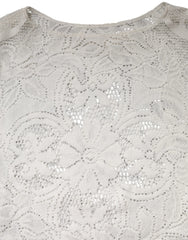 Dolce & Gabbana White Embroidery Lace Cotton Blouse Top