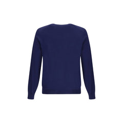 Brunello Cucinelli Blue Fleece Wool Sweatshirt