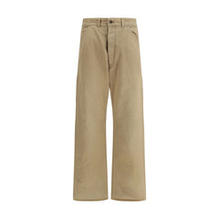 Margiela Beige Cotton Cargo Pants