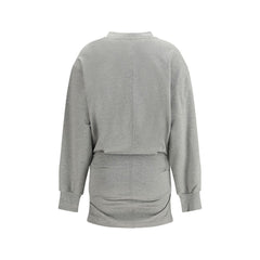 The Attico Gray Cotton Casual Dress