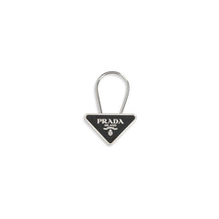 Prada Black Metal Keychain
