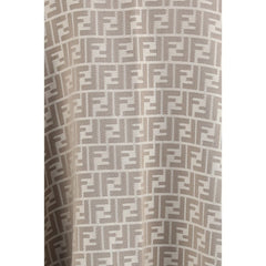 Fendi Gray Wool Scarf