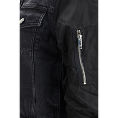 Ganni Black Cotton Denim Jacket