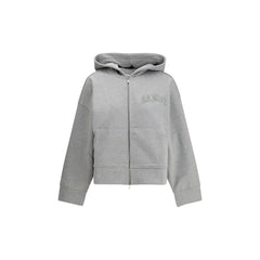 Ganni Gray Cotton Sweatshirt