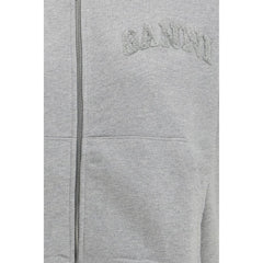 Ganni Gray Cotton Sweatshirt