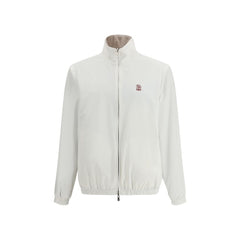 Brunello Cucinelli White Polyamide Full-Length Jacket