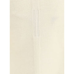 Rick Owens Cream Fleece Wool Cardigan