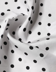 Dolce & Gabbana White Polka Dot Square Handkerchief Scarf