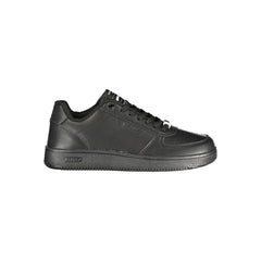 Gas Black Polyurethane Women Sneaker