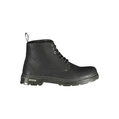 Gas Black Polyurethane Men's Ankle Boot