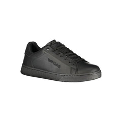 Gas Black Polyurethane Men's Sneaker