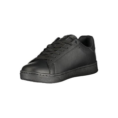 Gas Black Polyurethane Men's Sneaker
