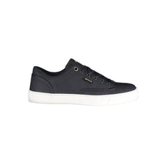 Gas Blue Polyurethane Men Sneaker