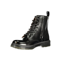 Gas Black Polyurethane Men Ankle Boot