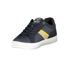 Gas Blue Polyester Men Sneaker