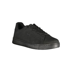 Gas Black Polyurethane Men Sneaker