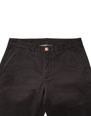 Sun68 Dark Brown Cotton Stretch Skinny Mid Waist Men Trouser Pants