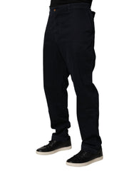 Harmont & Blaine Black Mid Waist Skinny Denim Trouser Jeans