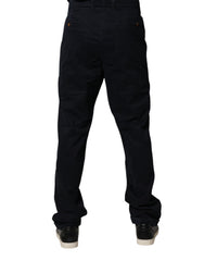 Harmont & Blaine Black Mid Waist Skinny Denim Trouser Jeans