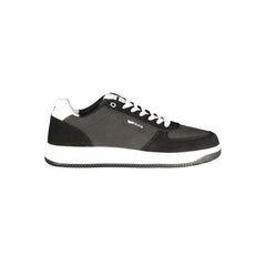 Gas Black Polyurethane Men Sneaker