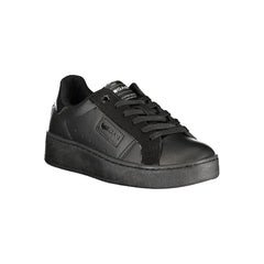 Gas Black Polyurethane Women Sneaker
