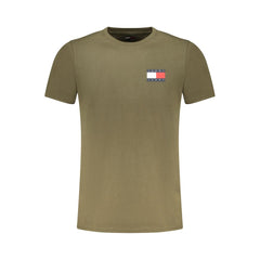 Tommy Hilfiger Verde Cotton Men T-Shirt